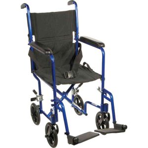 Light Weight Transport Chair Blue